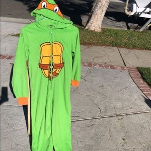 Ninja turtle onesie pjs adult size XS